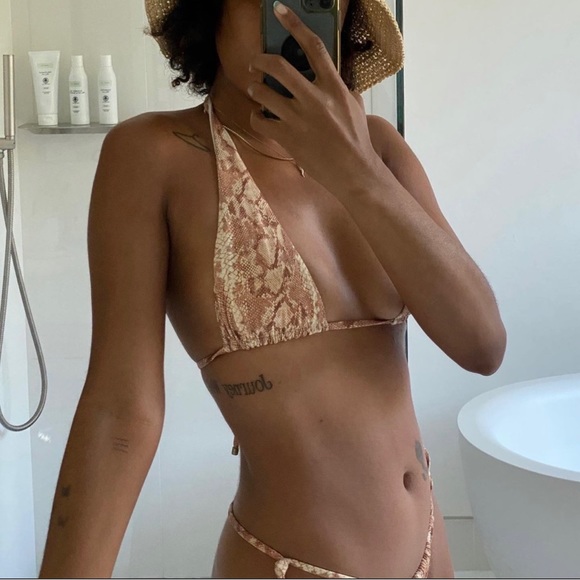 $45 - Vitamin A Swim 'MILANA' triangle halter top - Picture 3 of 11